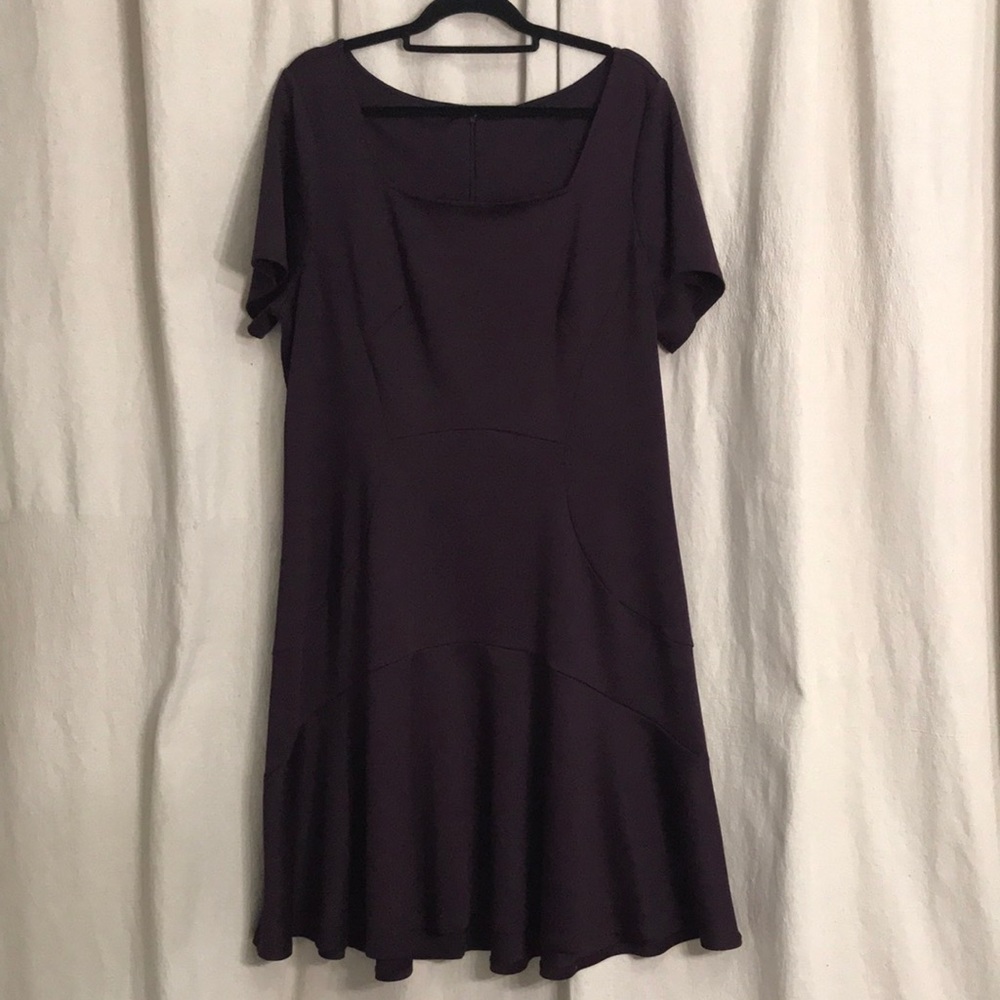 Curve flattering fit and flare dress